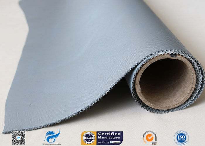 900g/m2 Grey Silicone Coated Fiberglass Fabric For Heat Insulation 0.85mm Thickness