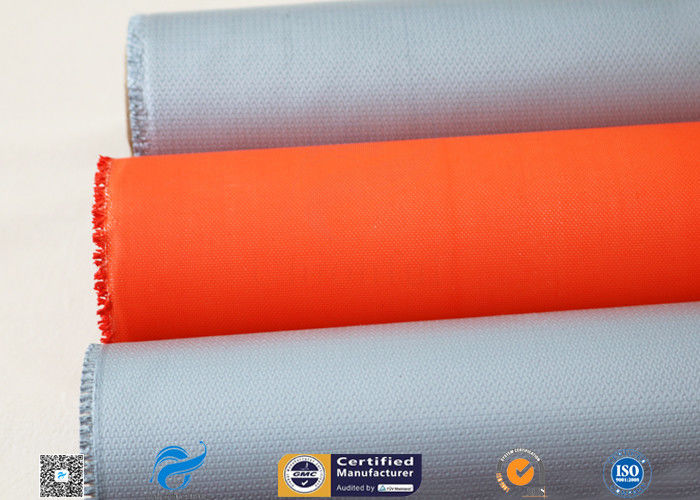 0.25mm 0.45mm 0.5mm Silicone Coated Glass Fabric / Cloth For Thermal Insulation