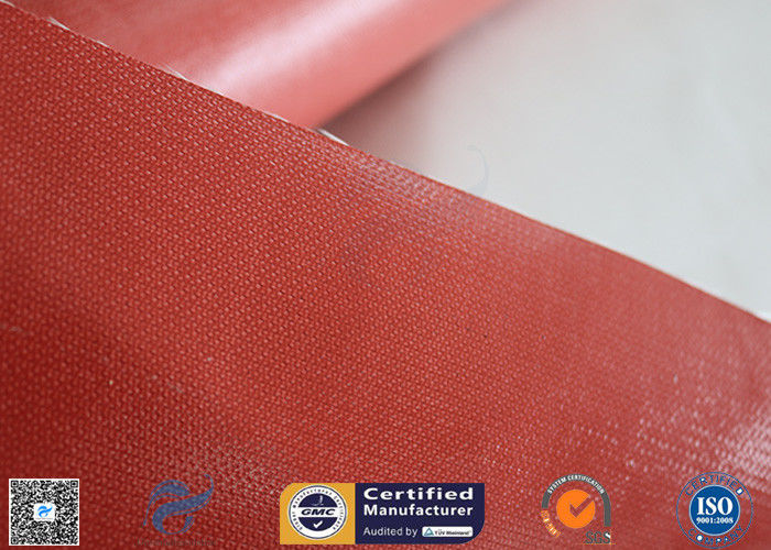 1.5m Wide 0.45mm Silicone Coated Fiberglass Fabric 80g Single Side Chemical Resist