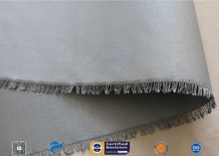 3732 0.45mm Grey PU Coated Fiberglass Fabric Cloth For Welding Blanket