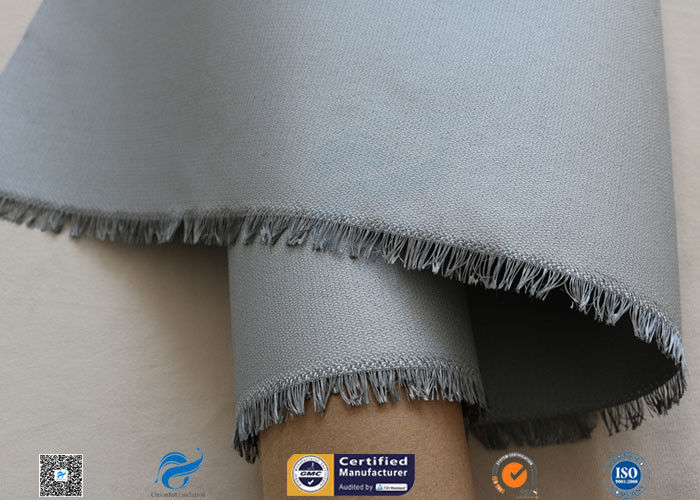 3732 0.45mm Grey PU Coated Fiberglass Fabric Cloth For Welding Blanket