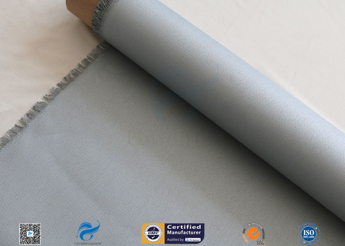 3732 15oz 0.5mm Grey PU Coated Fiberglass Cloth For Welding Curtain