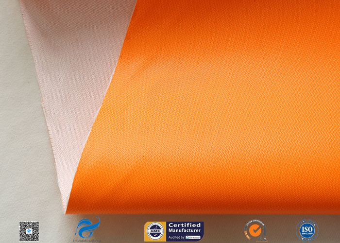 One Side Orange Fire Blanket silicone coated fiberglass cloth 500GSM 0.5mm Thickness