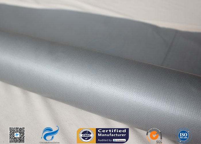 Chemical Resistant Grey Silicone Coated Fiberglass Fabric Electric Insulation