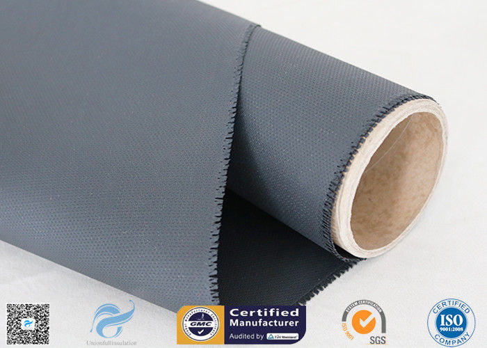 1m Wide 510g Black Silicone Coated Fiberglass Fabric Heat Insulation 50m Long