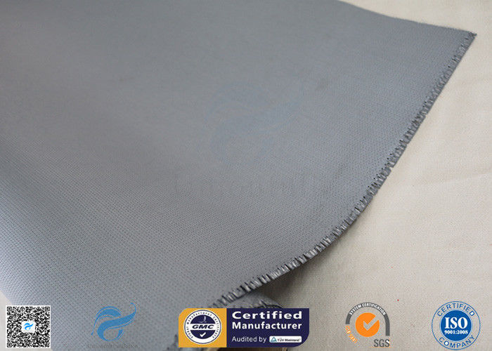 4HS Satin Weave 1.2m * 50m High Temp. 260℃ Silicone Coated Fiberglass Fabric