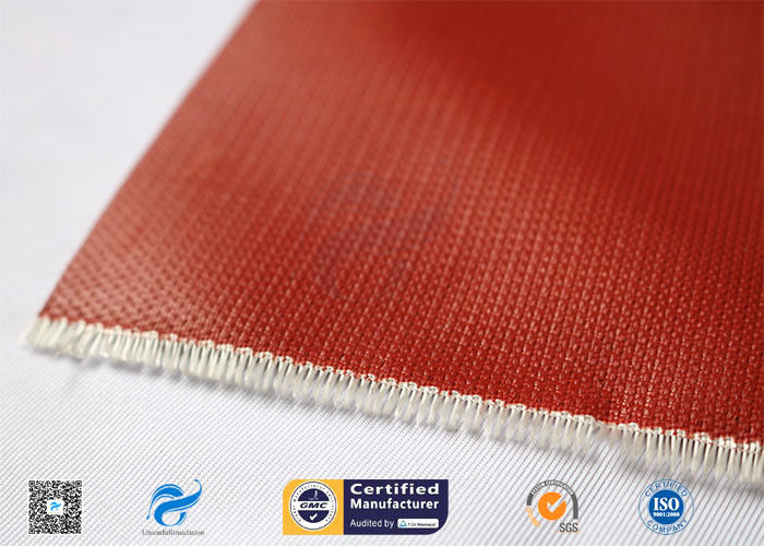 3784 C Glass Red Silicone Coated Fiberglass Cloth Thermal Insulation Cover