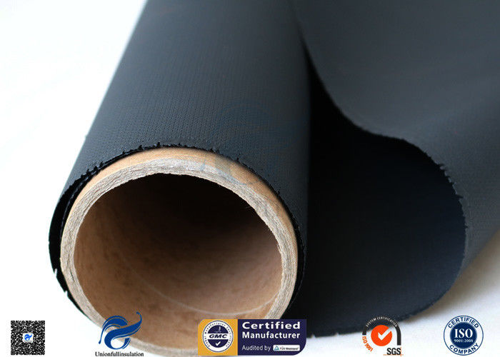 Heat Resisting Silicone Coated Fiberglass Fabric 18oz Black Acrylic Coating Fabric