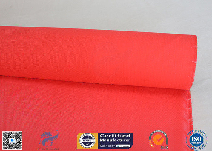 Heat Resistant Thermal Insulation 590g C-glass Silicone Coated Fiberglass Fabric