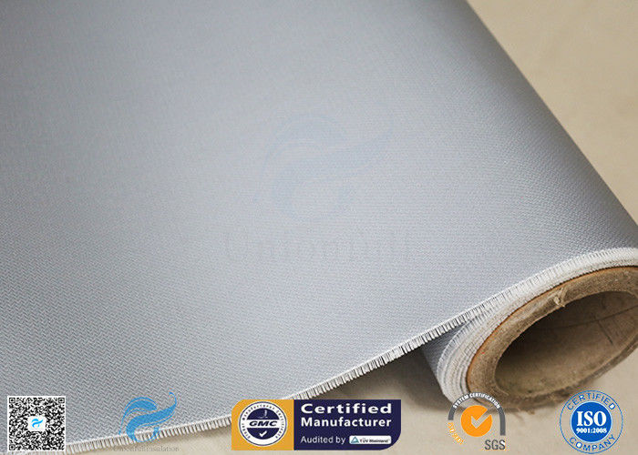 Chemical Resistant Alkali Free Satin Weave 590g Silicone Coated Fiberglass Fabric