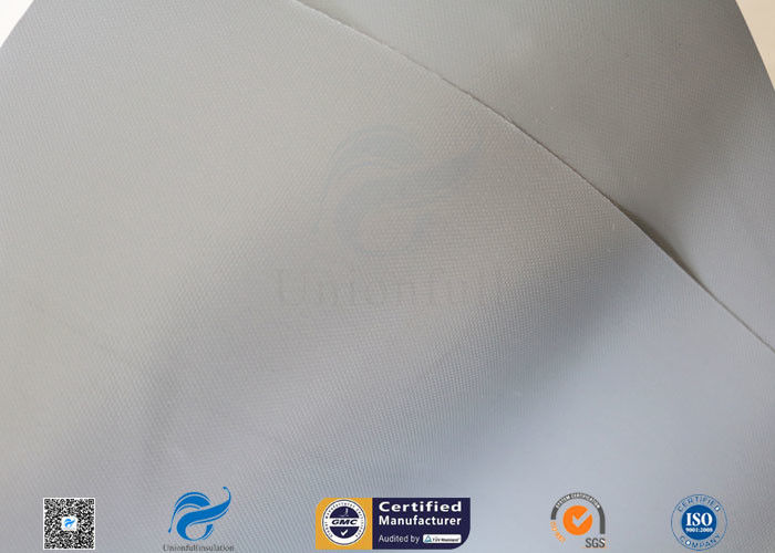 20cm Width Waterproof Grey PVC Woven Fabric Tear Resistant 0.3mm 7.9