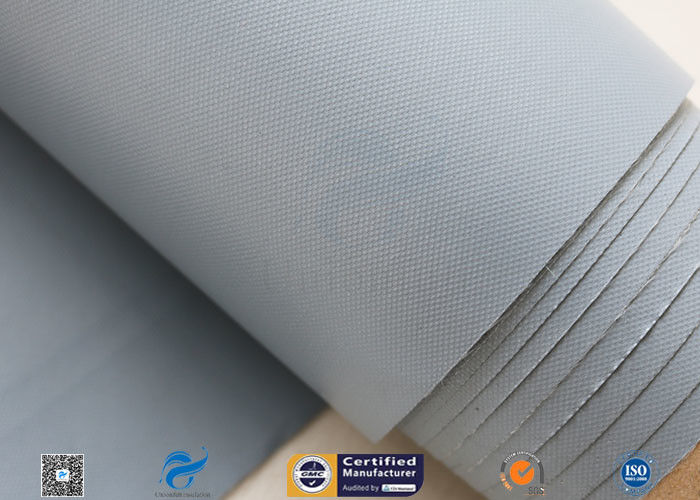 0.25mm Plain Waterproof PVC Coated Fiberglass Fabric For Fireproof Tents