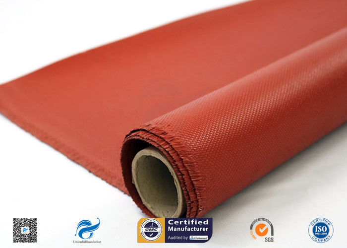 0.9mm Silicone Coated Fiberglass Fabric For Welding Tear Resistance