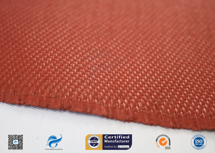 Heat Resistance Fiberglass Fabric Roll / Silicone Coated Fiberglass Fire Protection Cloth