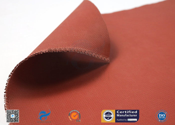 580g Silicone Coated Fiberglass Cloth High Temperature Resistant Red