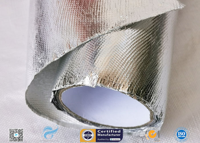 UV Resistant , Age Resistant 300℃ Aluminium Foil Fiberglass Cloth