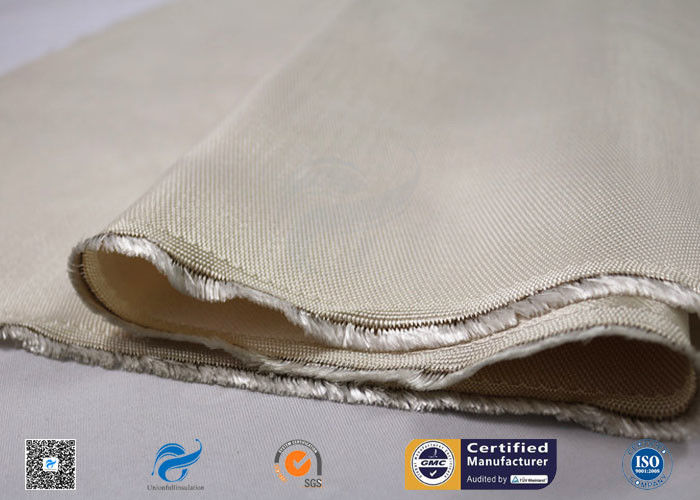 High Temperature 0.7mm Brown High Silica Cloth Heat Resistant