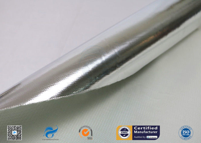 Siliver Aluminum Foil Coated C-Glass Fiberglass Insulation Fabric
