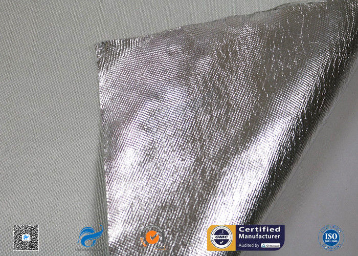 Aluminum Coated Fiberglass Fabric For Fireproof 260 ℃ High Temperature