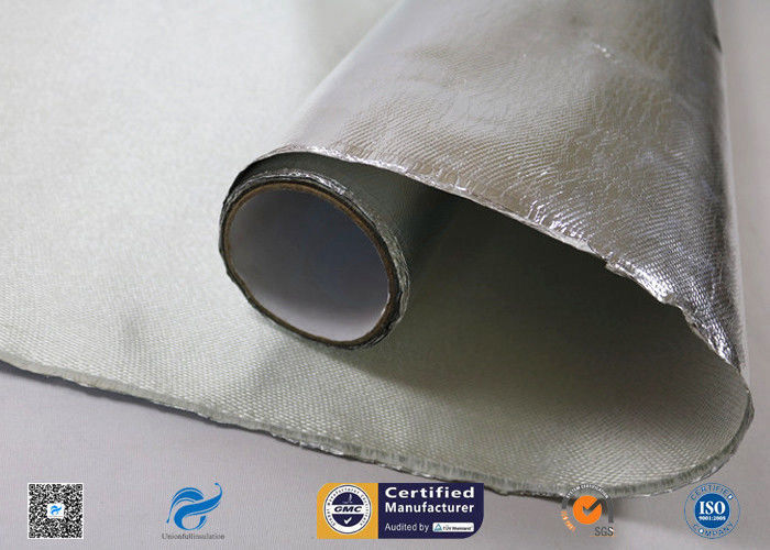 C Glass 	Silver Coated Fabric Coated With Aluminized Foil 880g Heat Insulation