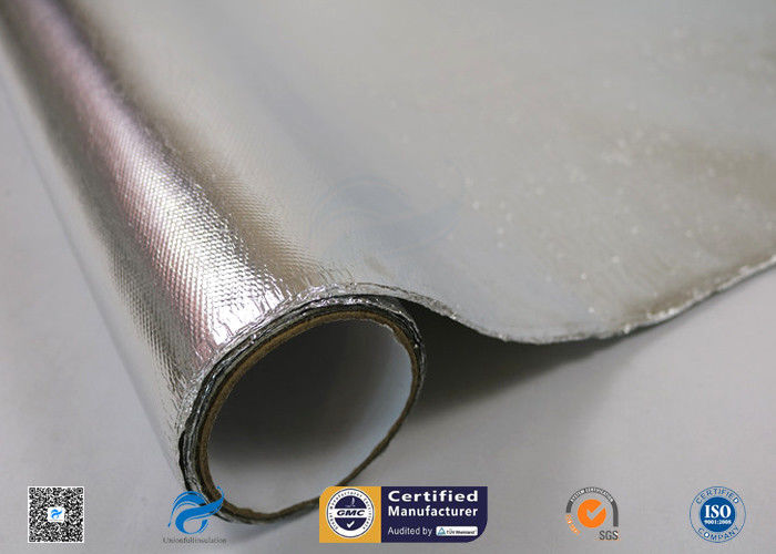 Aluminum Coated Fiberglass Fabric For Fireproof 260 ℃ High Temperature