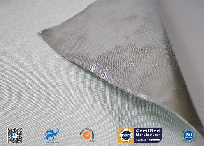 C Glass 	Silver Coated Fabric Coated With Aluminized Foil 880g Heat Insulation