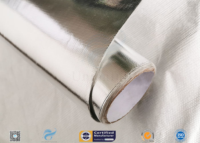 572℉ Aluminium Foil Fiberglass Fabric For Roof Heat Insulation Non Water Permeability