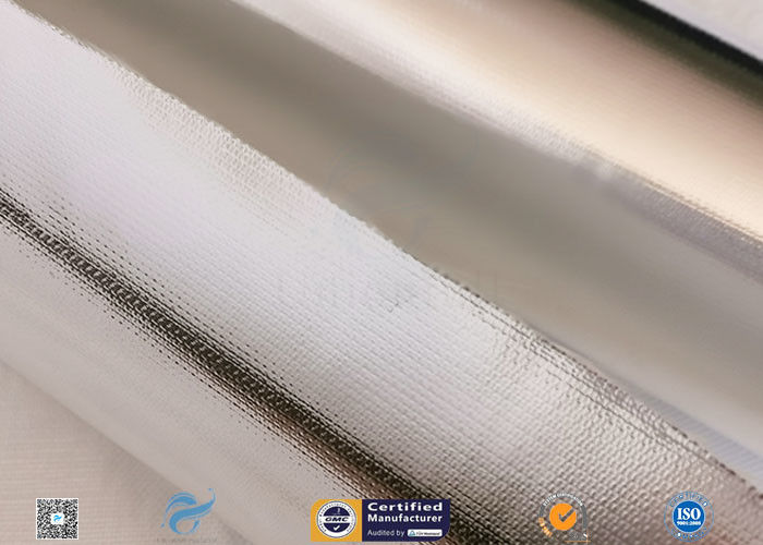 572℉ Aluminium Foil Fiberglass Fabric For Roof Heat Insulation Non Water Permeability