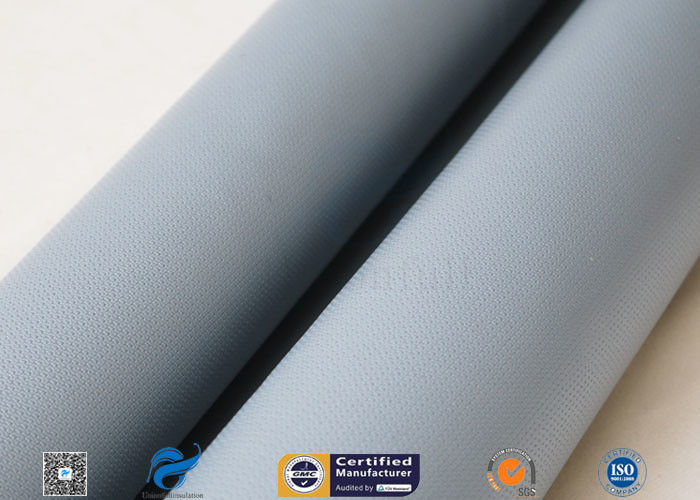 Satin Weave Silicone Coated Fiberglass Fabric 40/40g Gray Color 1m Width