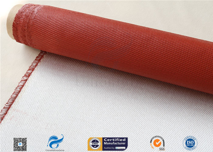 E Glass Silicone Coated Fiberglass Cloth 260℃ Heat Resistant 8HS 1550mm Width