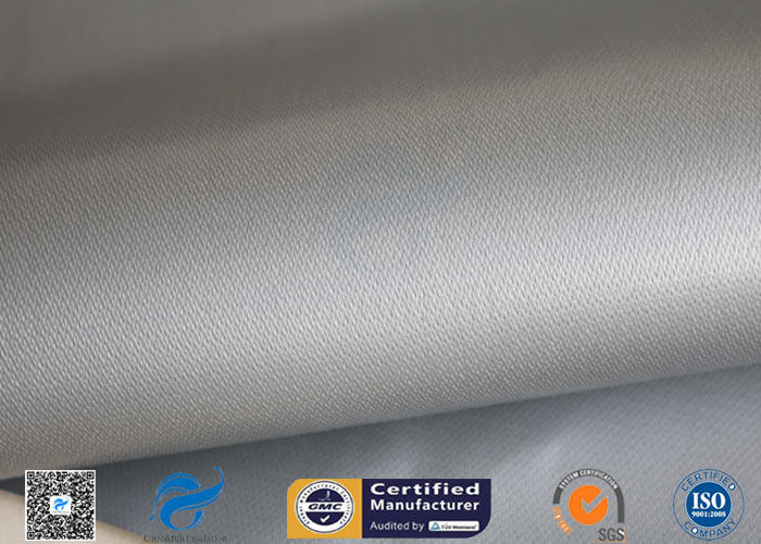 High Intensity Coated Fiberglass Fabric With Gray Silicone 17oz 1.55m Width