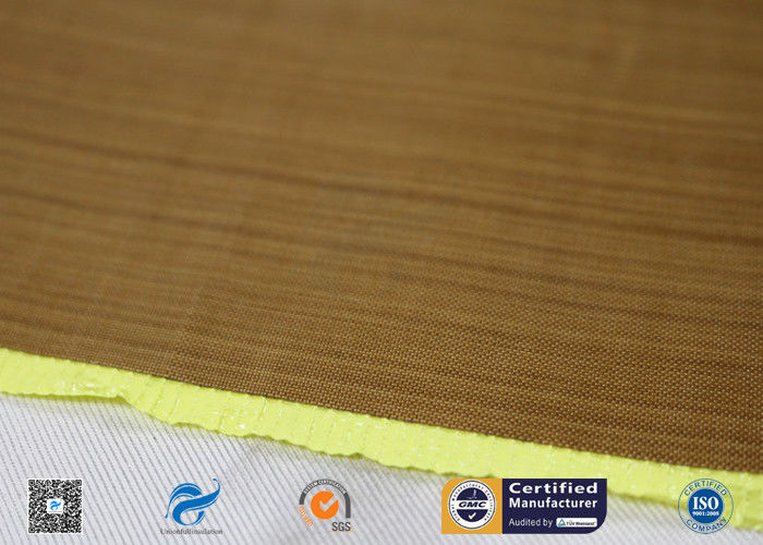 Heat Resistant PTFE Coated Fiberglass Fabric With Silicone Adhesiive