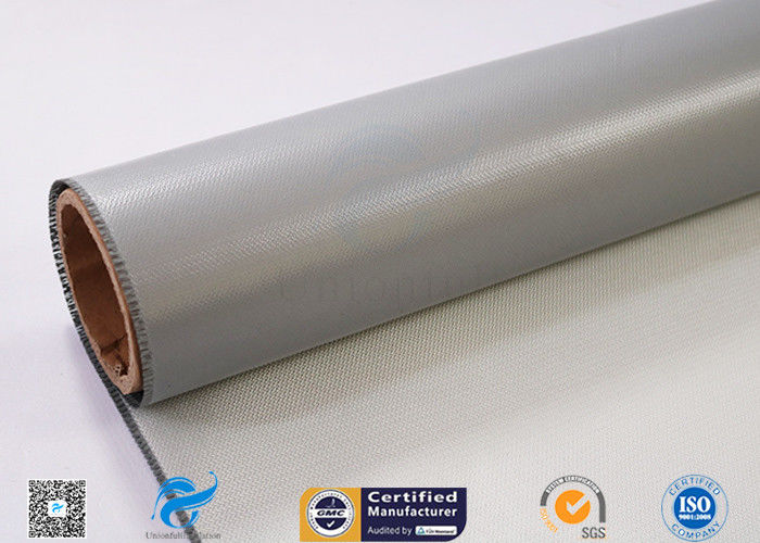 0.45mm 260℃ Heat Protection Fiberglass Fabric With Silicone Glue One Side