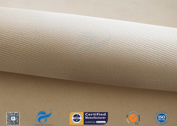 900℃ Highly Heat Resistant Silica Fabric 0.7mm Brown High Silica Cloth Satin Weave