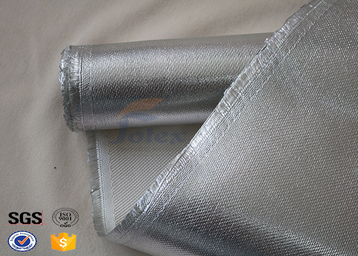 24oz Width Fire Resistant Fibre Glass Fabric Aluminum Blankets 100 cm