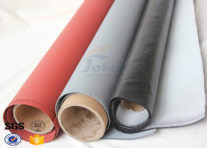 Red Silicone Rubber Coated High Silica Fabric for Welding Protection 1.4mm