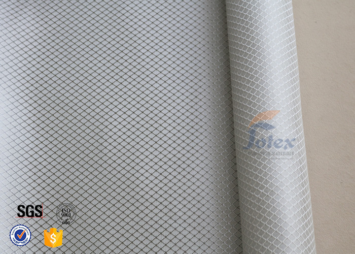 220g Silver Plated Aluminized Fiberglass Cloth Fabric For Surface Decoration