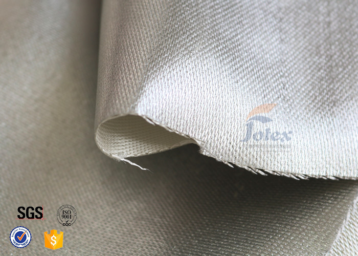 800℃ 700g 0.8mm Silver Coated High Silica Fabric Cloth For Heat Resistant