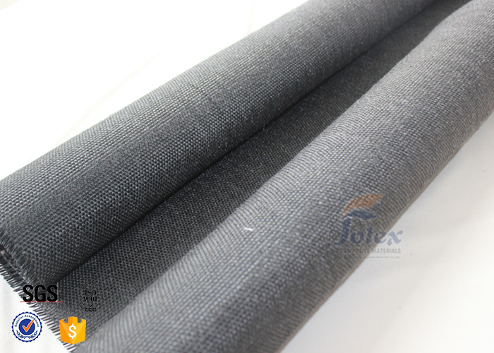 800g Black Vermiculite Coated Fiberglass Fabric For Fire Blanket