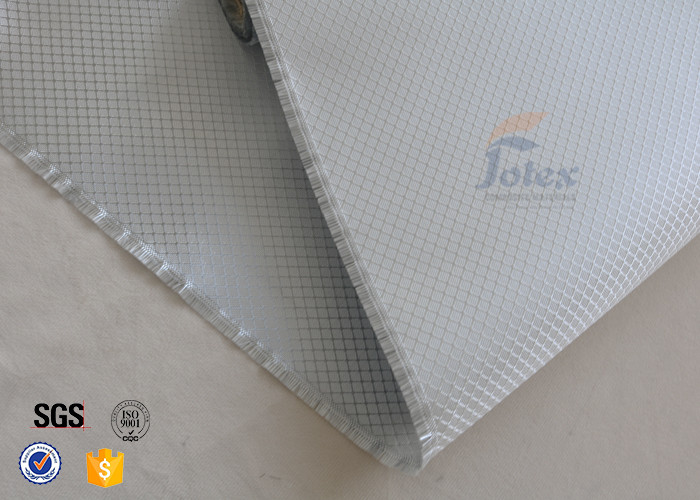 Satin Weave 220gsm Silver Coated Fabric Fiberglass Cloth Thermal Insulation