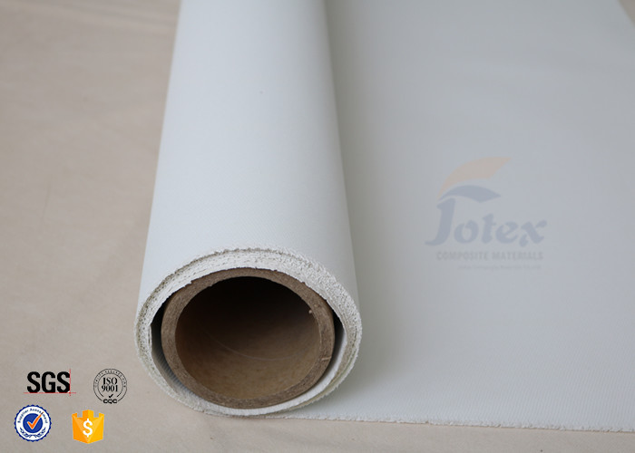 800 G/M2 0.8mm White PU Coated Fiberglass Fabric For Fire Resistant Blanket