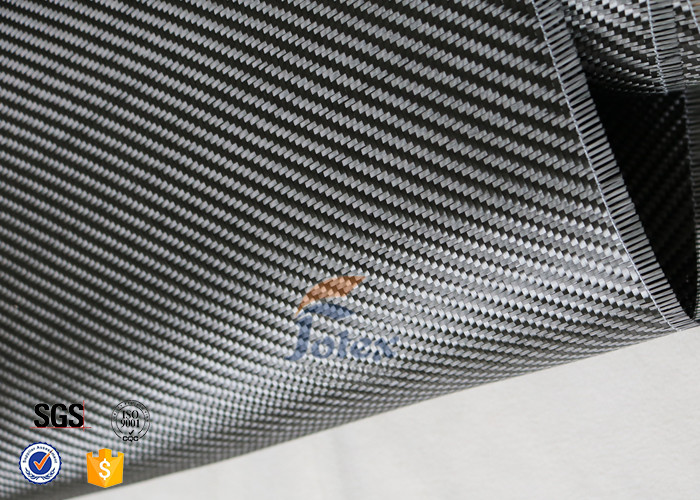 3K 240g/m2 Carbon Fiber Cloth Silver Coated Fabric Engineering Decoration