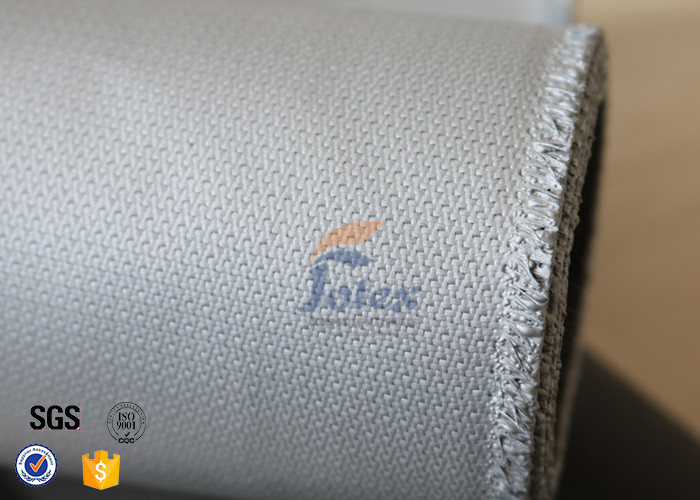 Silicone Coated Fiberglass Fabric Fire Blanket Cloth 580gsm 0.55mm Grey Color
