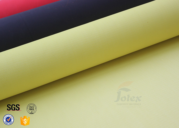 Yellow 0.5mm 530g 100cm  PU Fiberglass Cloth Thermal Insulation Materials