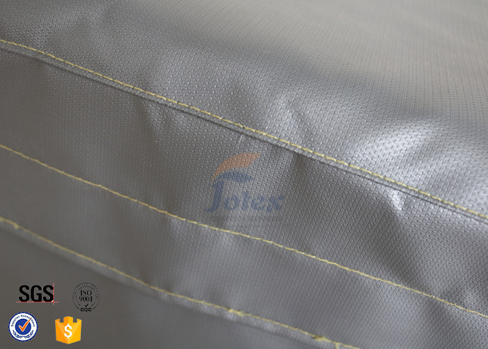 Silicone Coated Fiberglass Fabric Thermal Insulation Covers Removable High Temperature