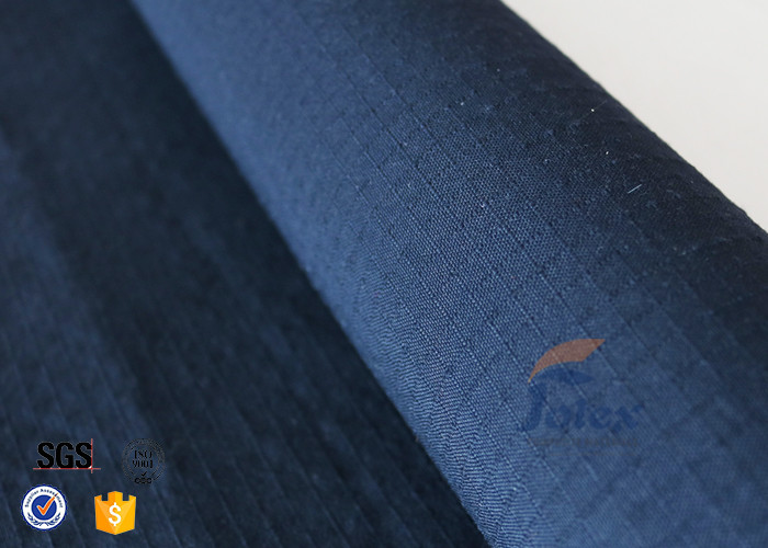 Navy Blue 210g Kevlar Aramid Fabric Flame Retardant / Abrasion Resistant
