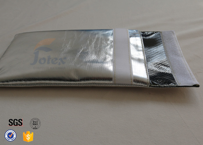 1022℉ Silver Fiberglass Fireproof Bags For Documents Cash Passport Envelope