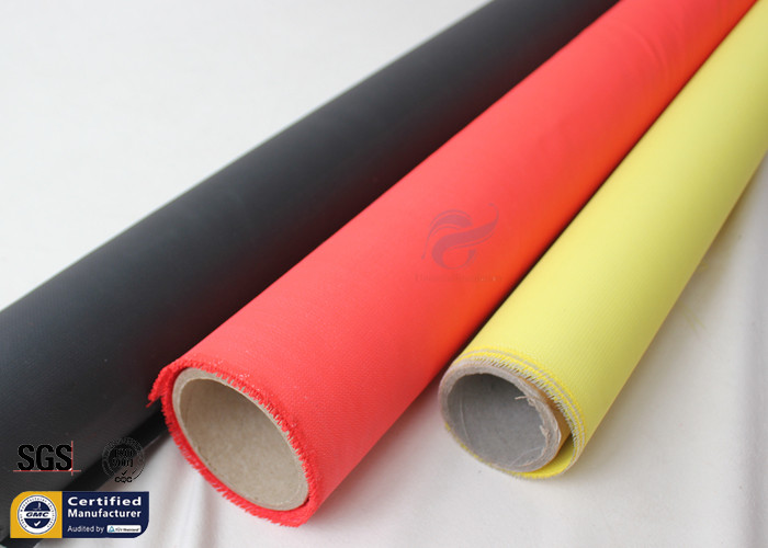 Acrylic Fiberglass Fire Blanket Fabric Yellow 15OZ 3732 Anti Corrosion Chemical