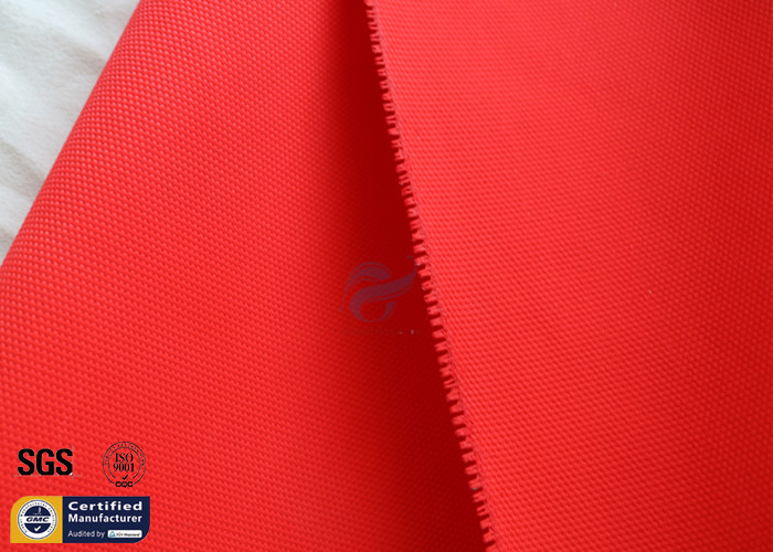 Fiberglass Fire Blanket 480GSM 0.43MM Red Acrylic Coated Fiberglass Cloth