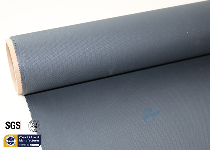 Acrylic Coated Fiberglass Fire Blanket Cloth 530GSM 0.43mm Black 500℉ 39